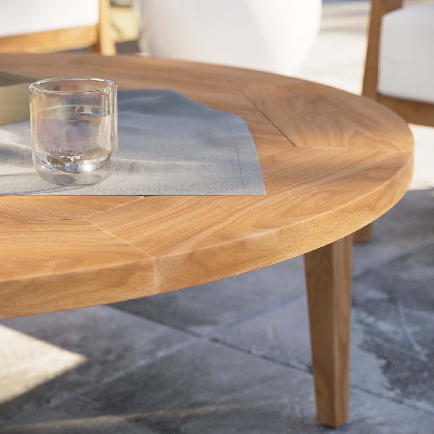 Brisbane Teak Wood Outdoor Patio Coffee Table By Modway - EEI-5603-NAT | Outdoor Tables | Modishstore - 8