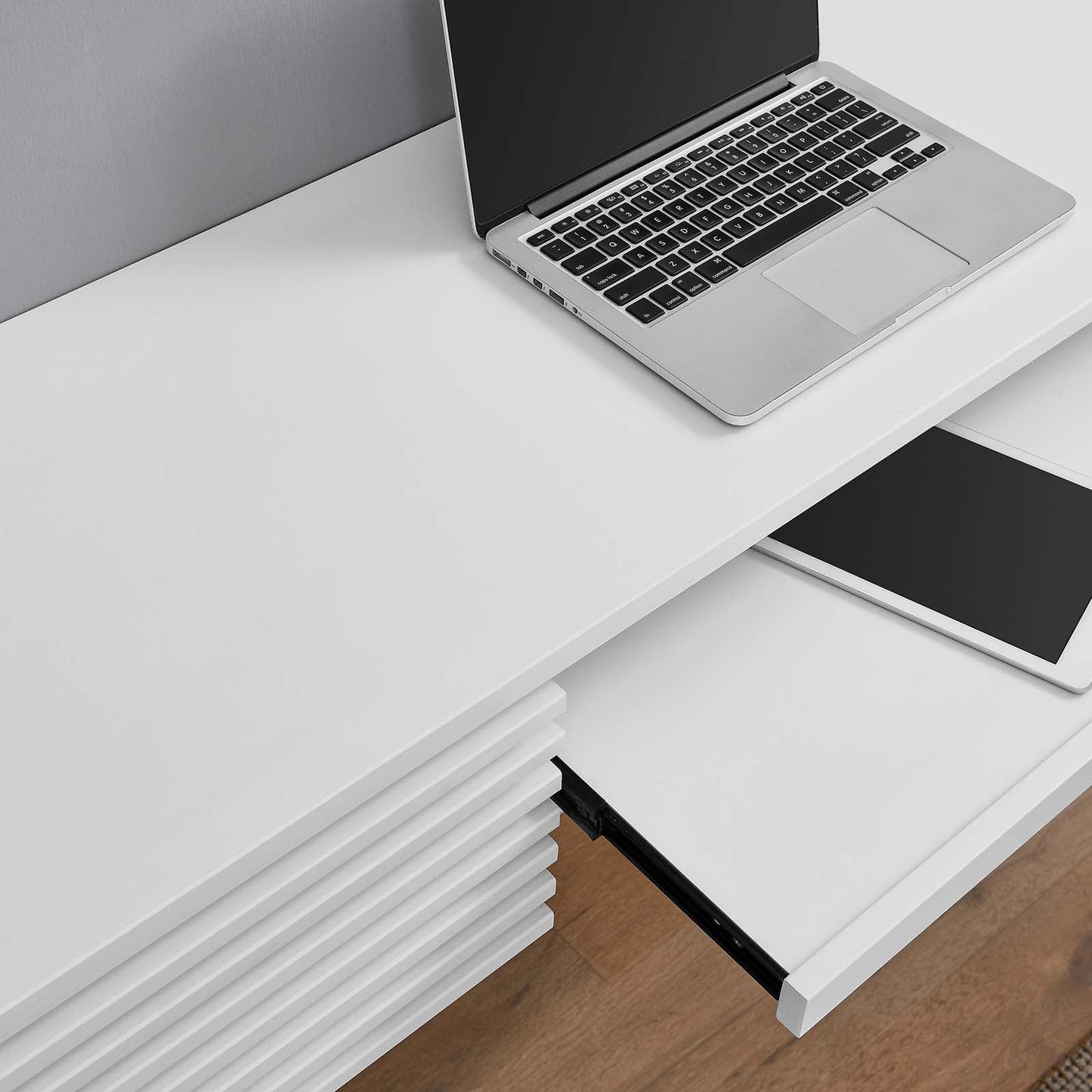 Render Wall Mount Wood Office Desk By Modway - EEI-5865-WAL | Desks | Modishstore - 18