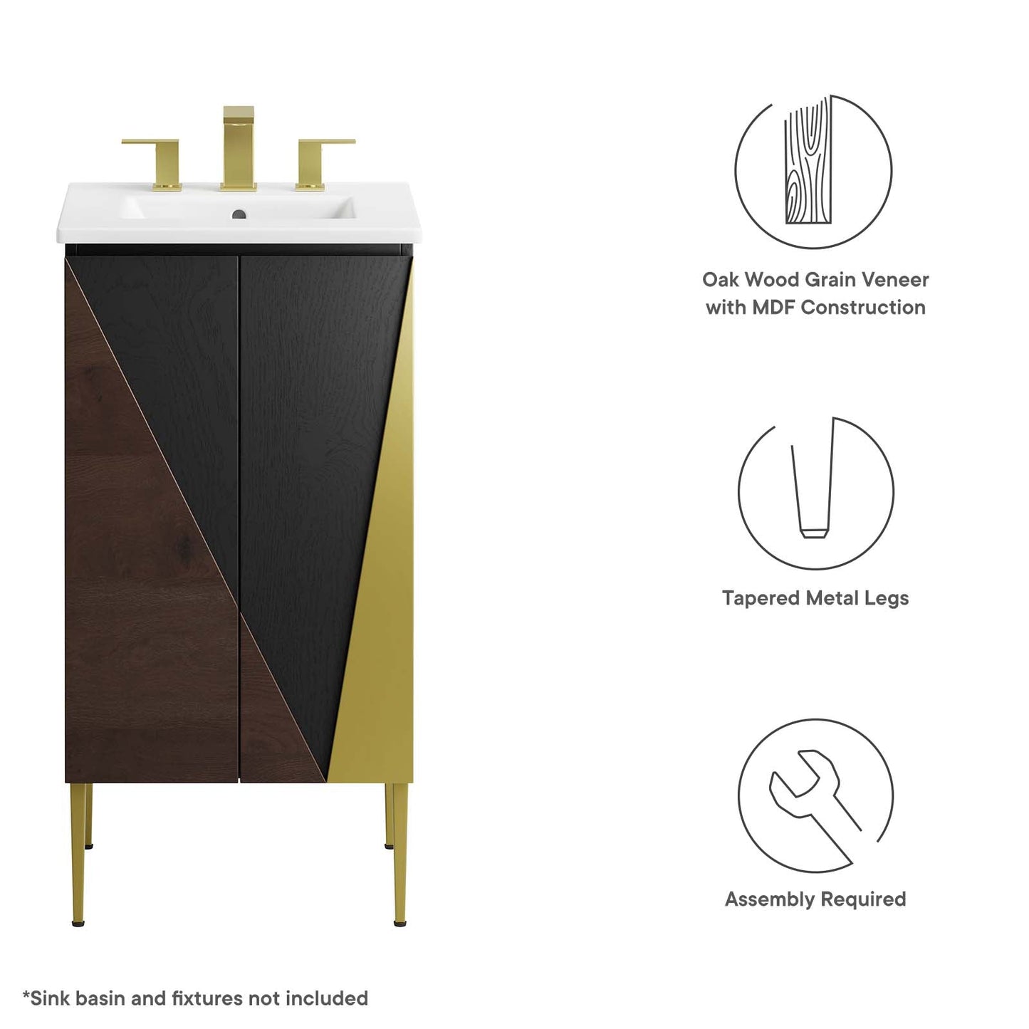 Alchemist 18" Bathroom Vanity Cabinet (Sink Basin Not Included) By Modway - EEI-6141 | Bathroom Accessories | Modway - 8