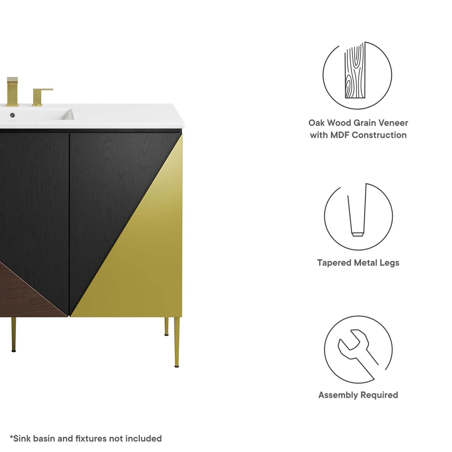 Alchemist 48" Bathroom Vanity Cabinet (Sink Basin Not Included) By Modway - EEI-6145 | Bathroom Accessories | Modway - 8