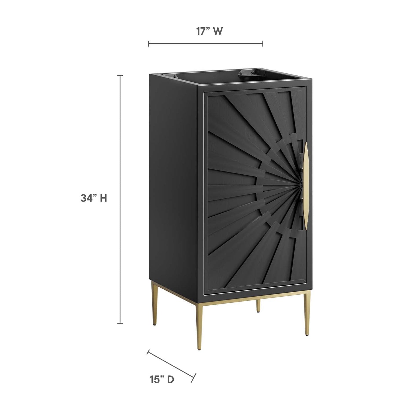 Awaken 18" Bathroom Vanity Cabinet By Modway - EEI-6159 | Bathroom Accessories - 8