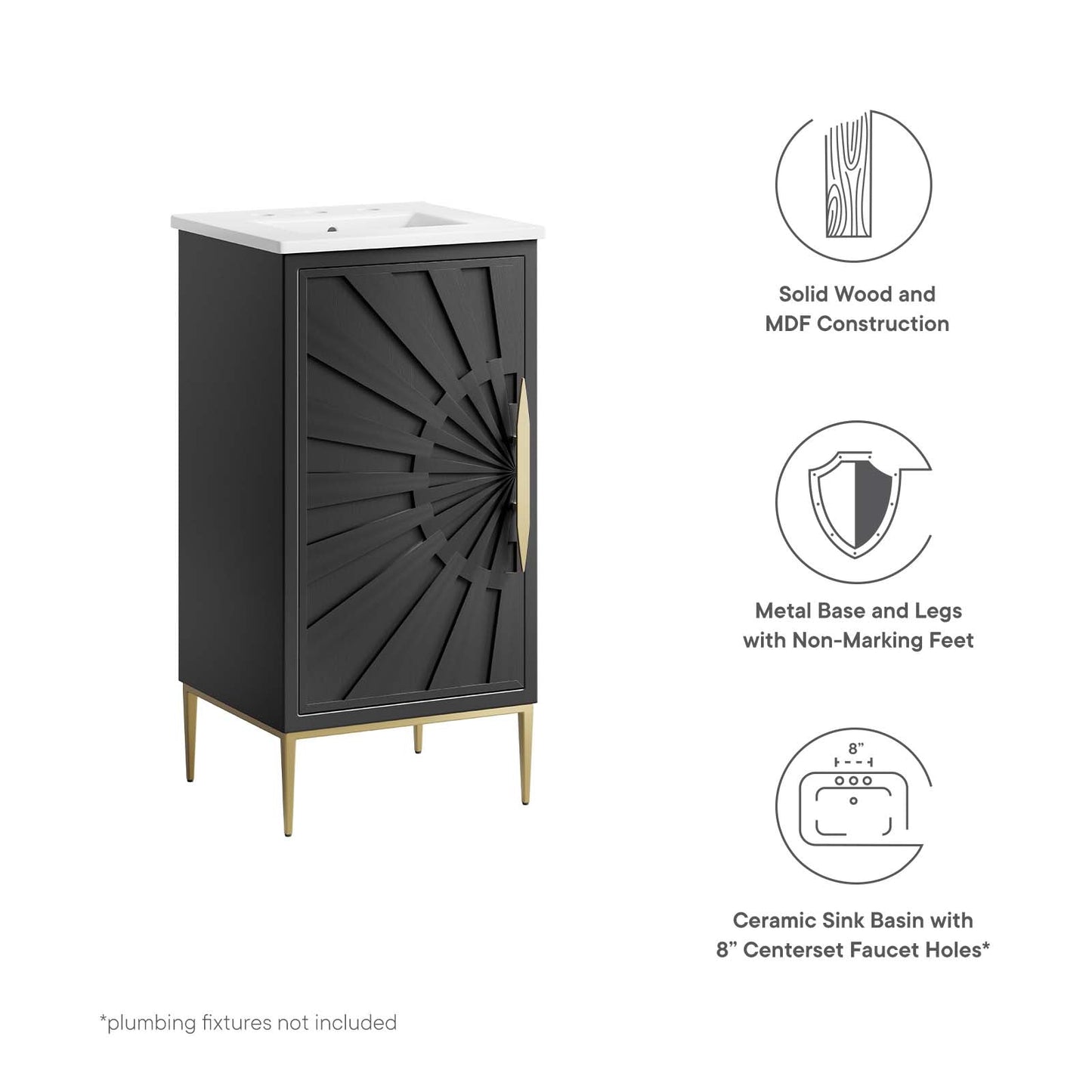 Awaken 18" Bathroom Vanity By Modway - EEI-6285 | Bathroom Accessories - 10