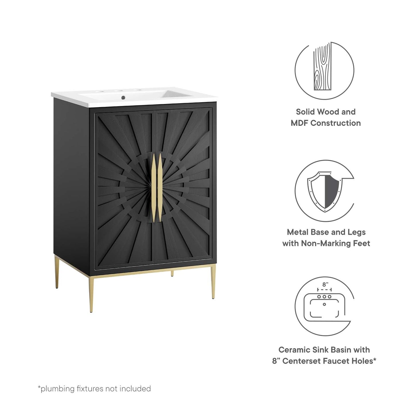 Awaken 24" Bathroom Vanity By Modway - EEI-6289 | Bathroom Accessories - 10