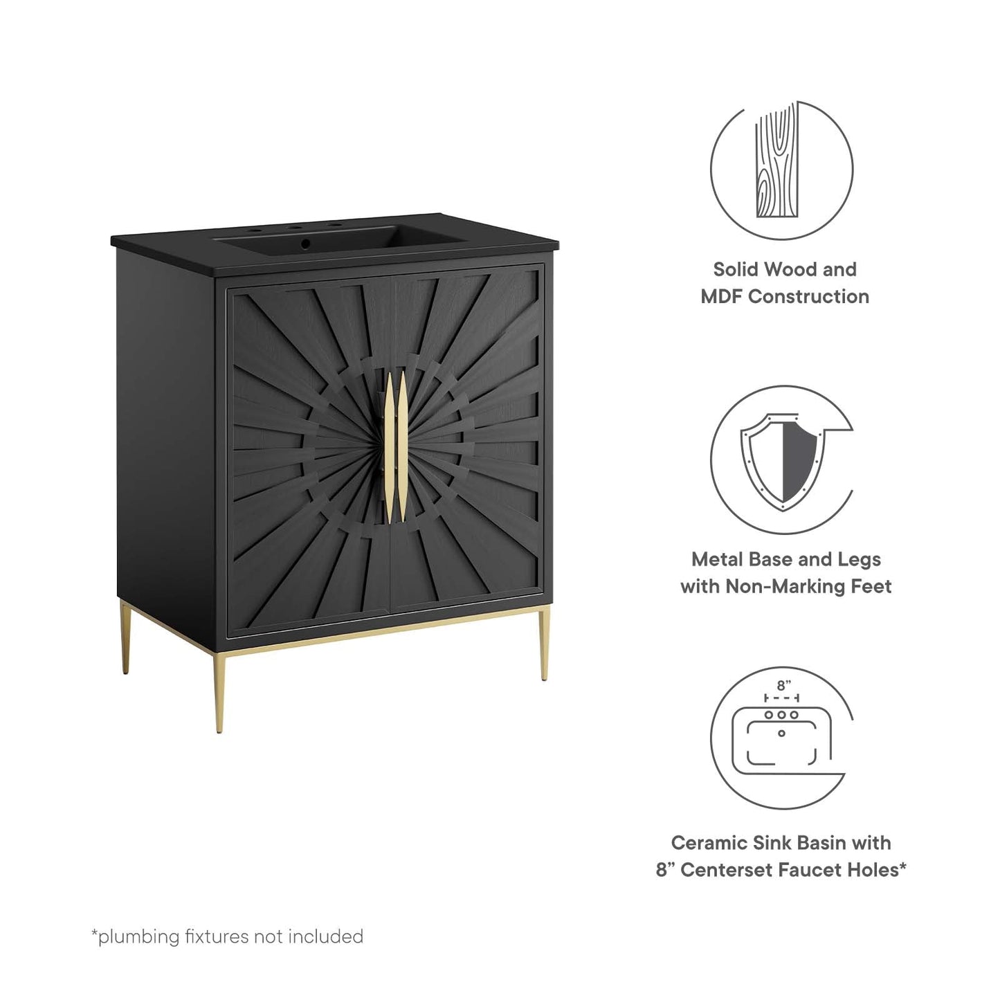 Awaken 30" Bathroom Vanity By Modway - EEI-6295 | Bathroom Accessories - 10