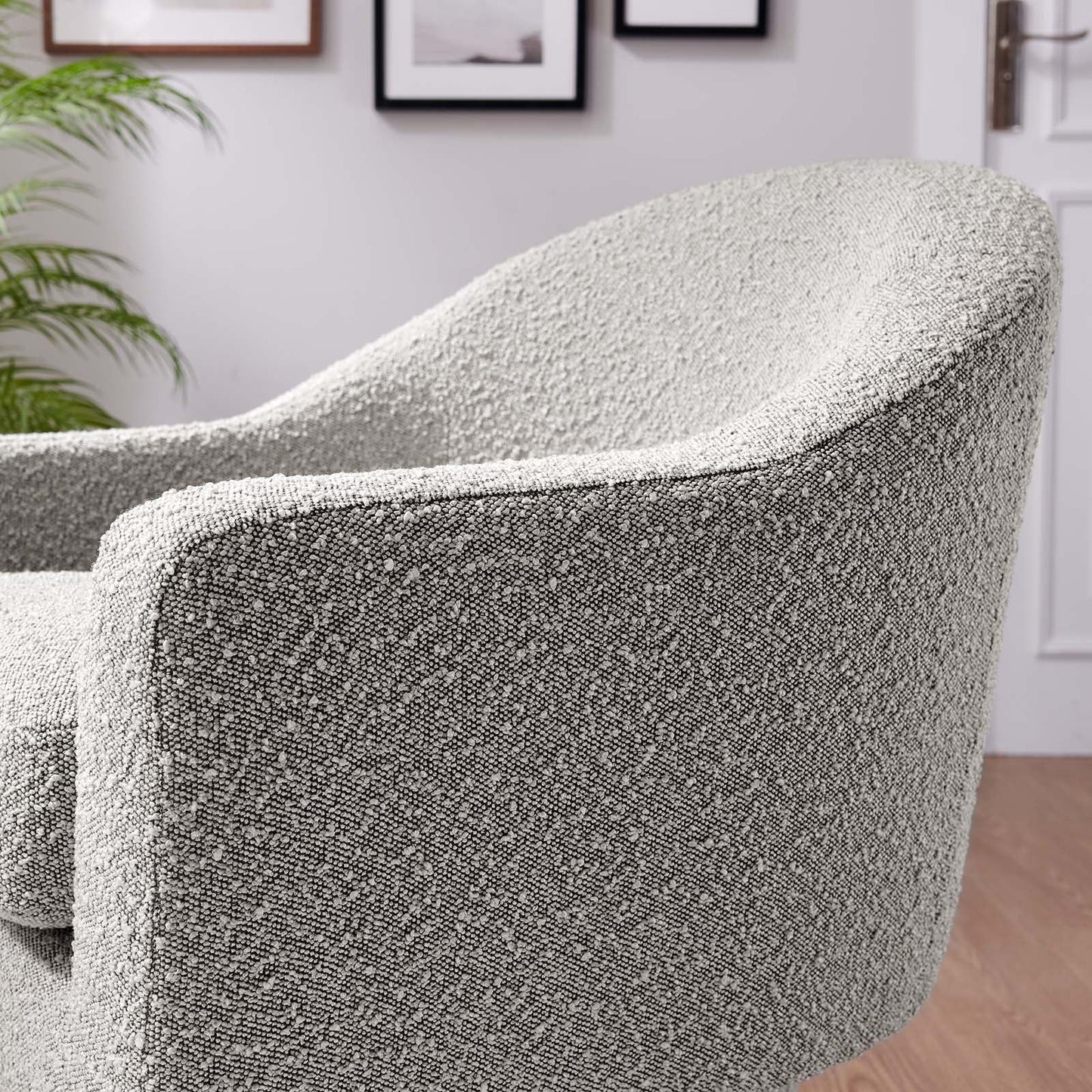 Astral Boucle Fabric Boucle Fabric Swivel Chair By Modway - EEI-6359 | Armchairs - 16