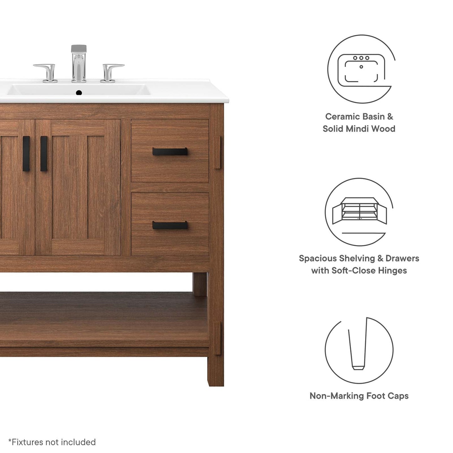 Ashlyn 36” Wood Bathroom Vanity By Modway - EEI-6535 | Bathroom Accessories | Modway - 20