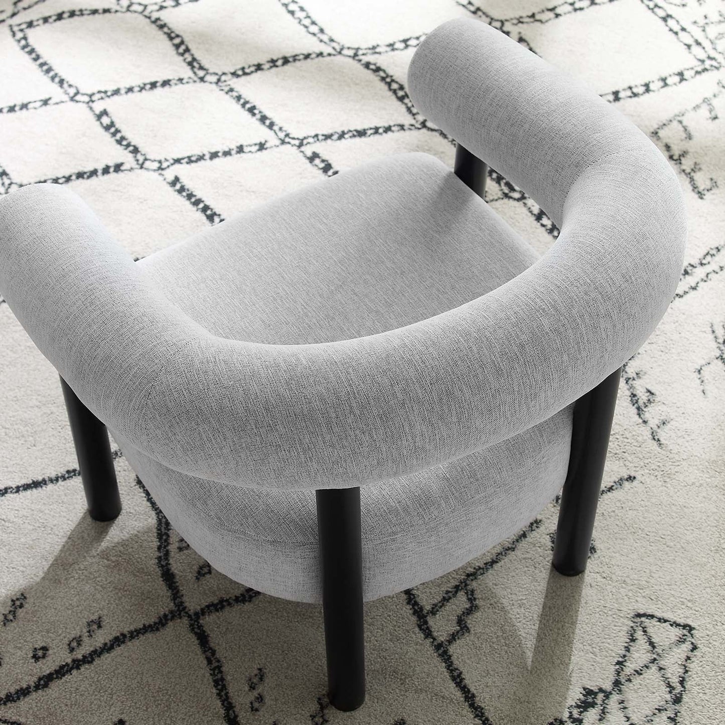 Sable Upholstered Fabric Armchair By Modway - EEI-6689 | Armchairs | Modishstore - 16
