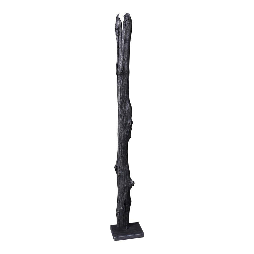 Moe's Home Collection Tall Teak Wood Sculpture Weathered