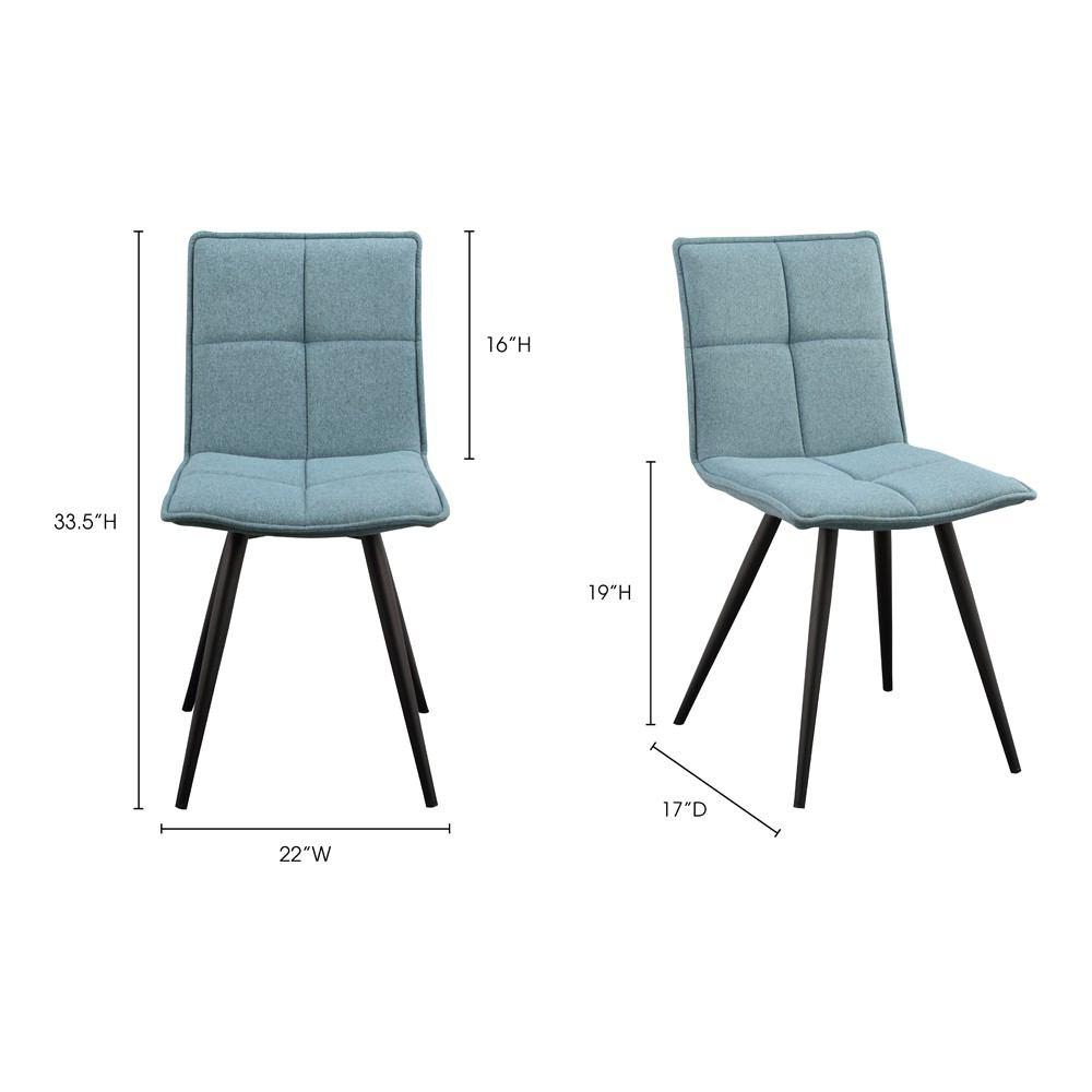 Moe's Home Collection Jojo Dining Chair Tiffany - Set Of 2
