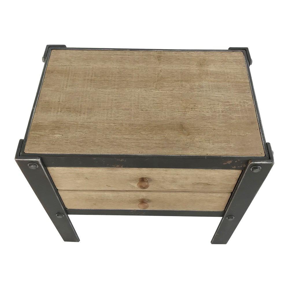 Moe's Home Collection Bolt Side Table With 2 Drawers