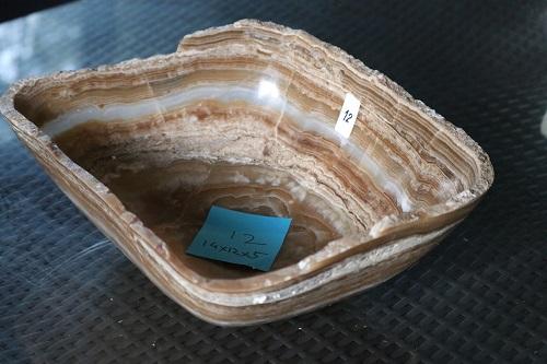 Raw Edge Natural Free Form Onyx Bowl