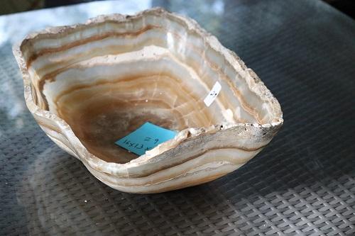 Raw Edge Natural Free Form Onyx Bowl