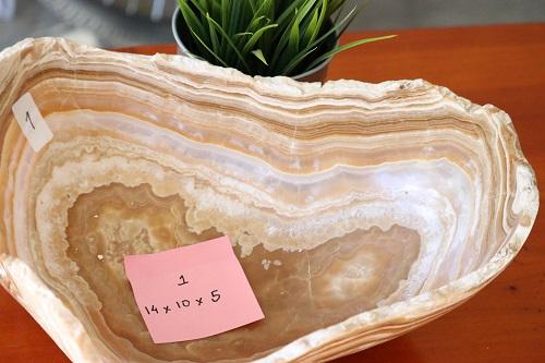 Raw Edge Natural Free Form Onyx Bowl