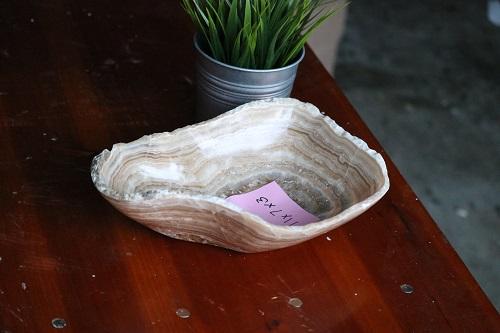 Raw Edge Natural Free Form Onyx Bowl