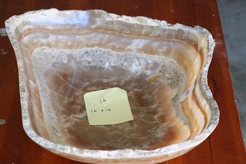 Raw Edge Natural Free Form Onyx Bowl