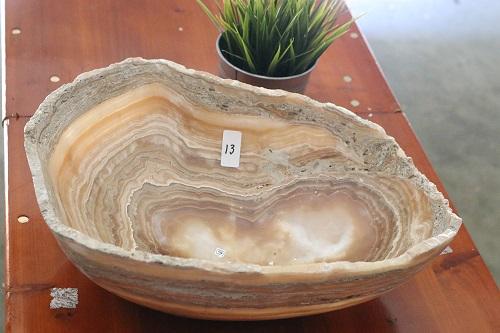 Raw Edge Natural Free Form Onyx Bowl