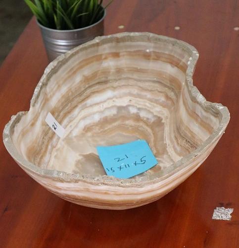 Raw Edge Natural Free Form Onyx Bowl