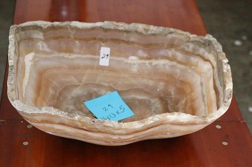 Raw Edge Natural Free Form Onyx Bowl