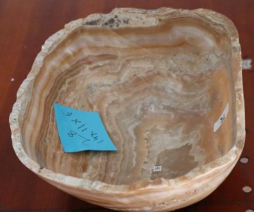 Raw Edge Natural Free Form Onyx Bowl