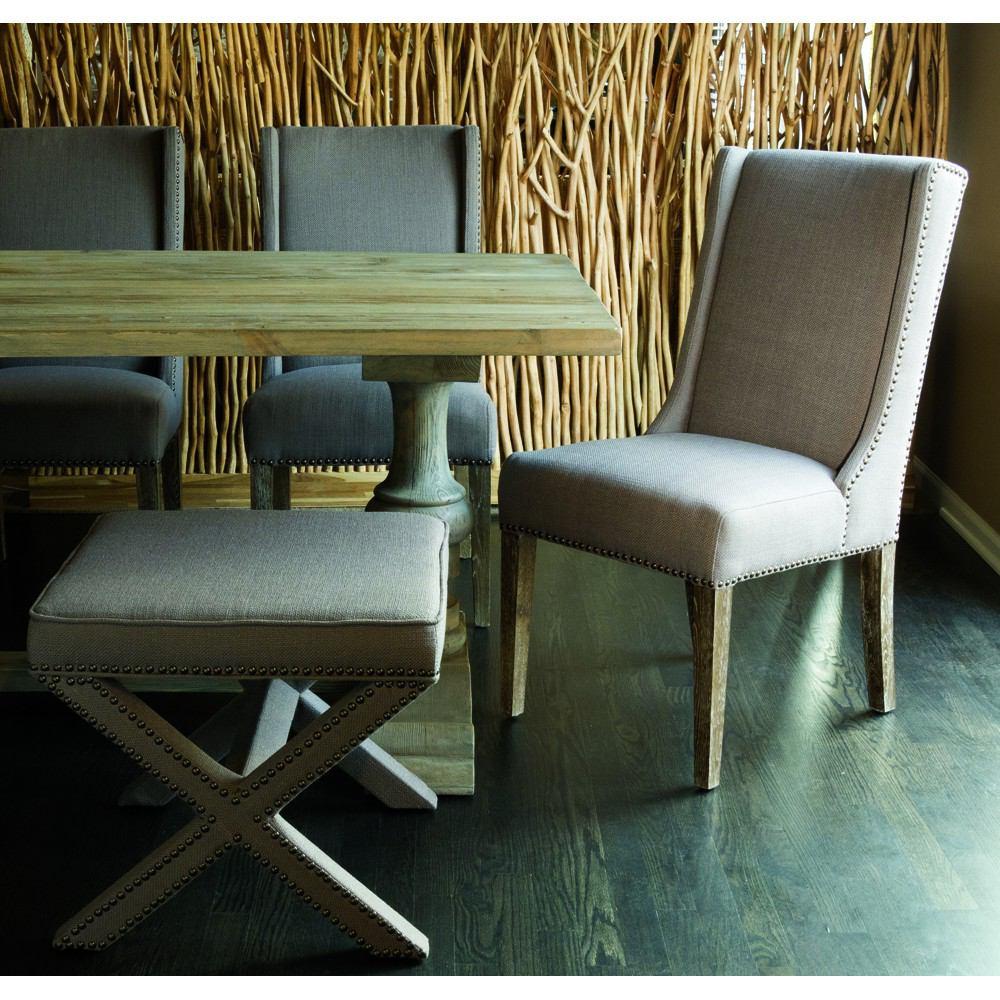 Padma's Plantation Key West Dining Chair - Oatmeal Linen - Set Of 2