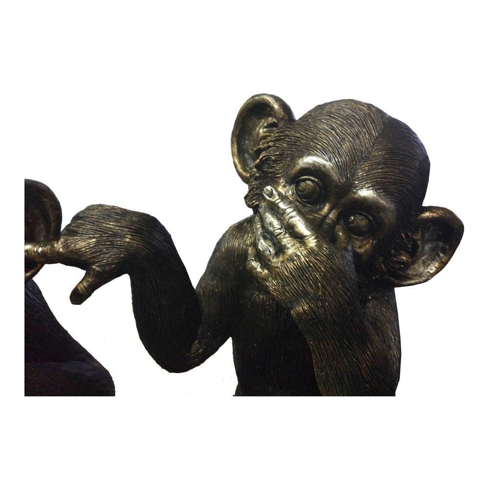 Moe's Home Collection He Did It Chimps - Set Of 3