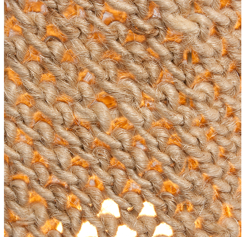 Gold Leaf Design Group Floor Light - Macrame Natural