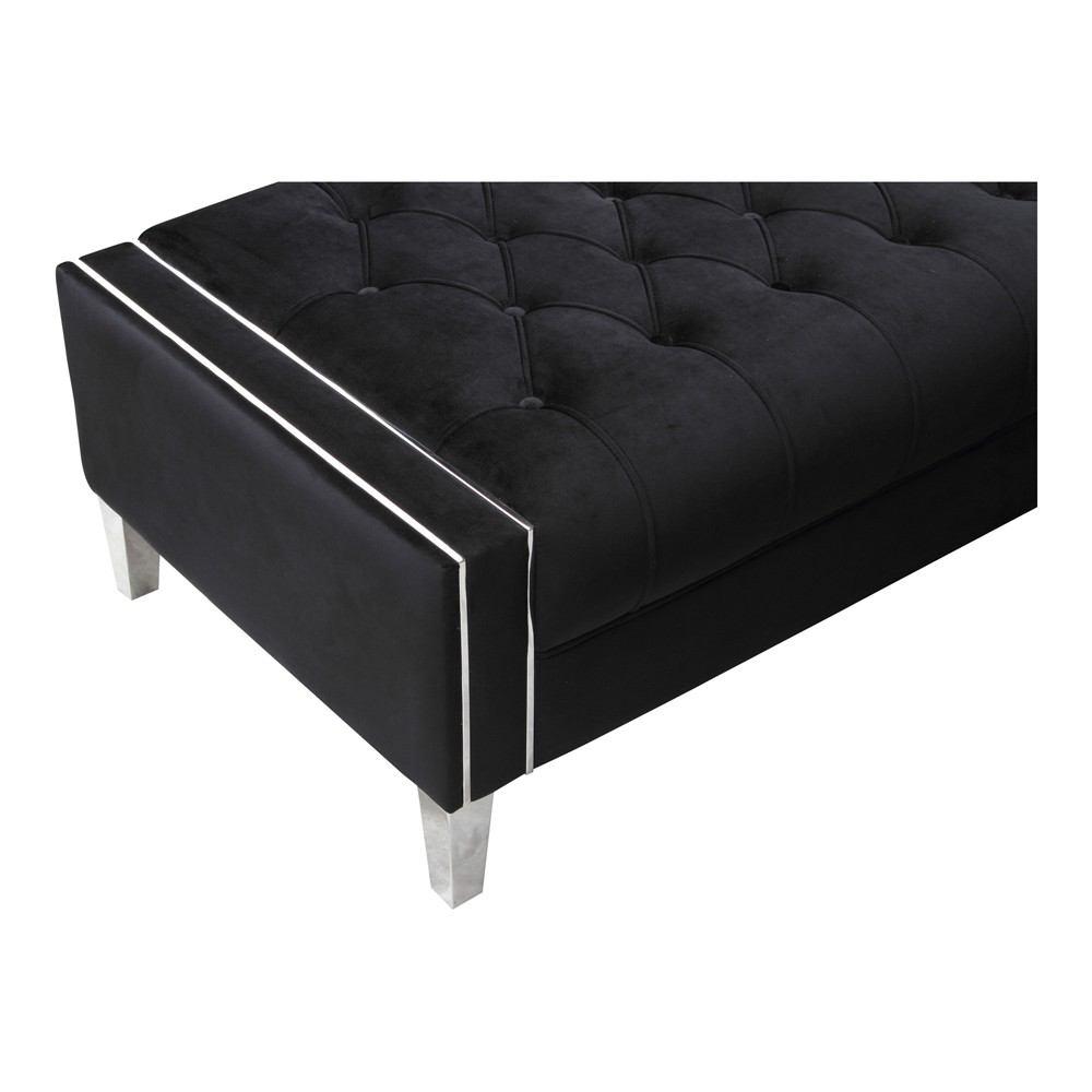 Moe's Home Collection Alistair Ottoman Velvet