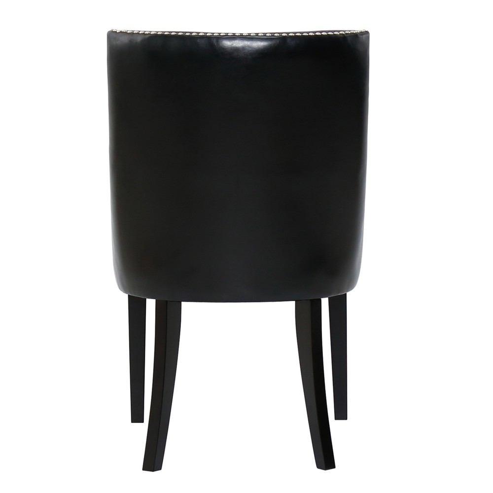 Padma's Plantation Metro Dining Chair - Black Eco-Leather