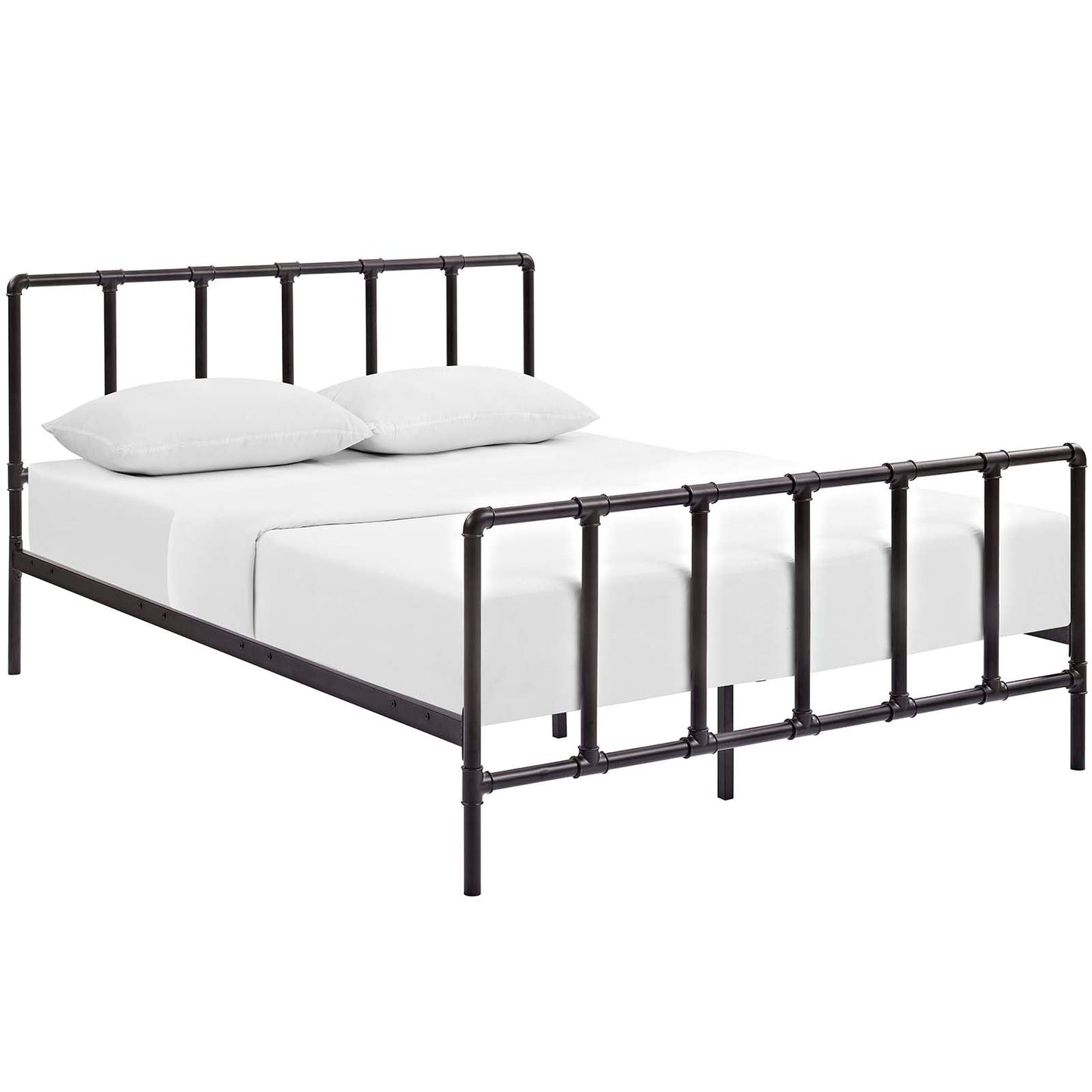 Modway Dower Queen Stainless Steel Bed | Beds |