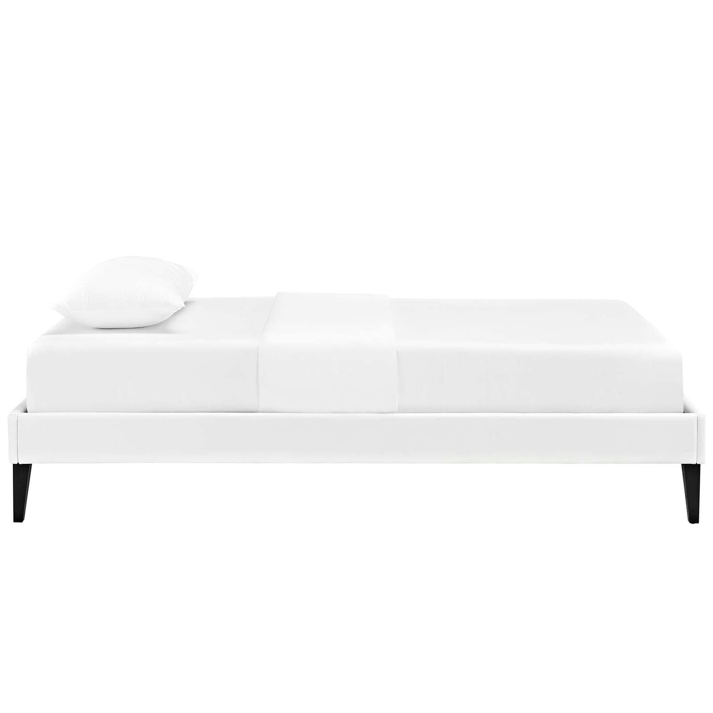 Modway Tessie Twin Vinyl Bed Frame with Squared Tapered Legs | Beds | Modishstore-5