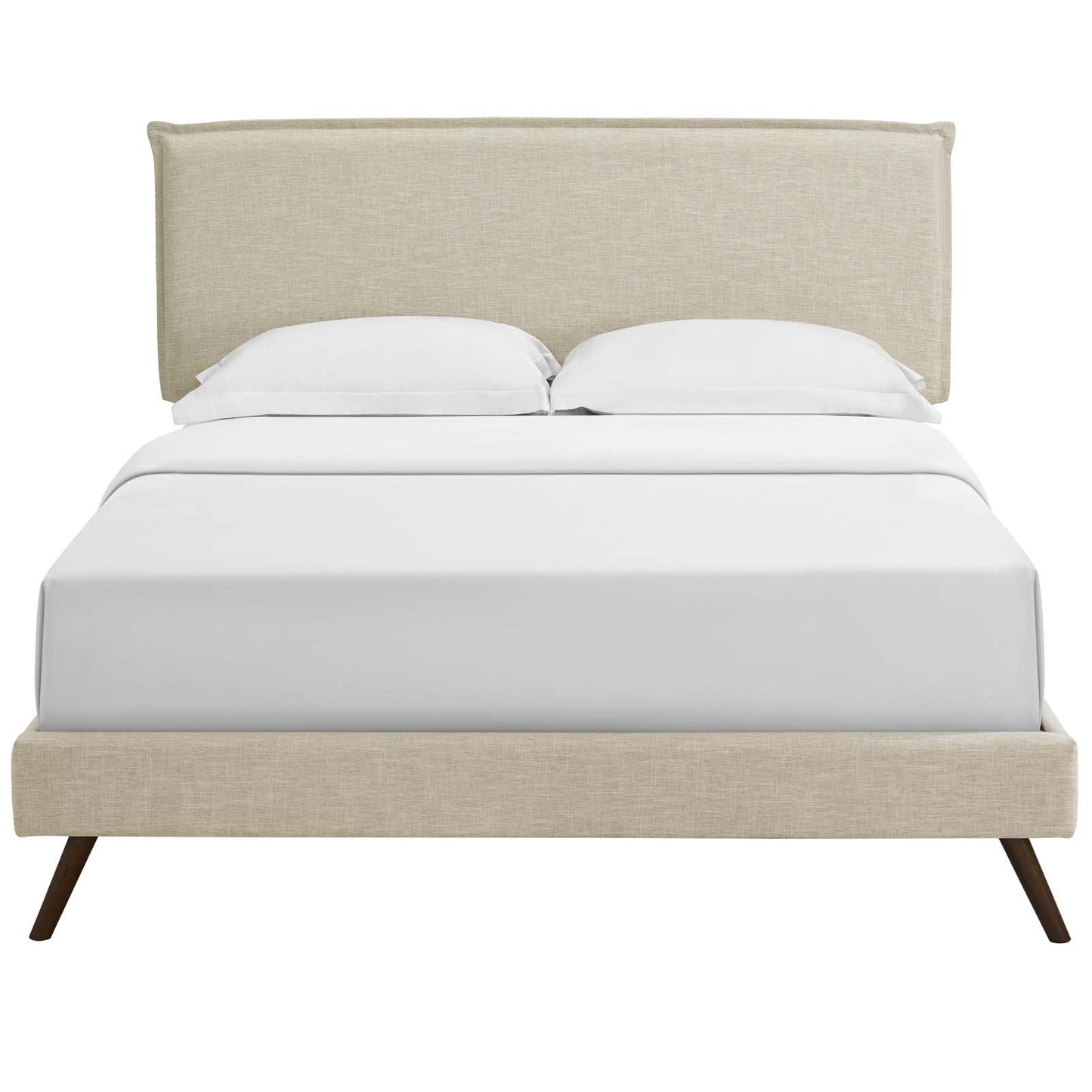 Modway Amaris Full Fabric Platform Bed with Round Splayed Legs