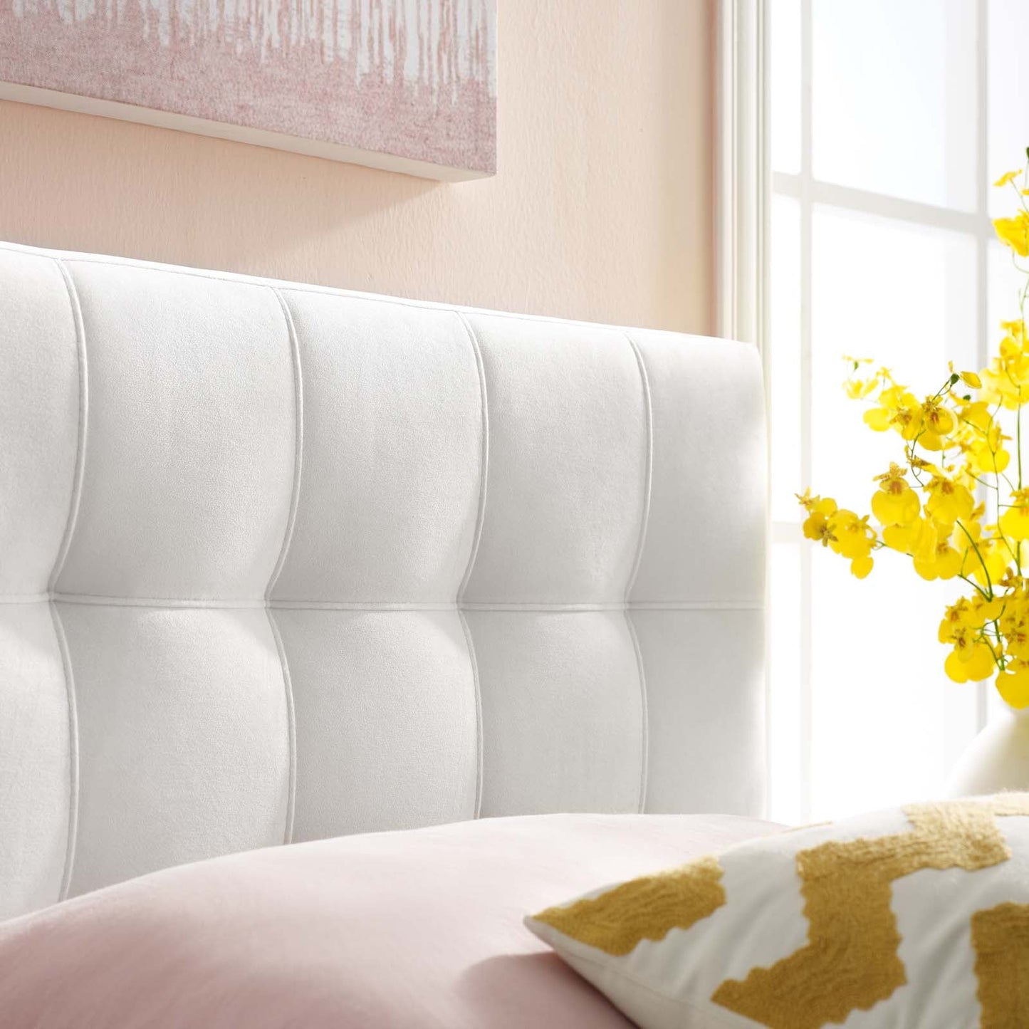 Modway Lily Biscuit Tufted Twin Performance Velvet Headboard | Headboards | Modishstore-27