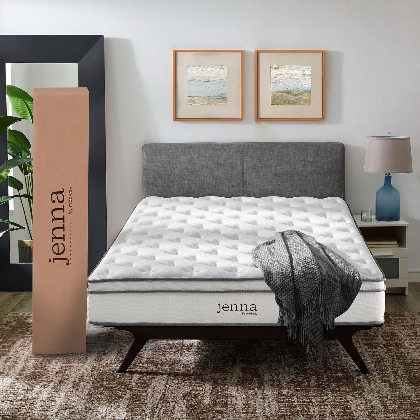 Modway Jenna 8" Queen Innerspring Mattress | Mattresses |