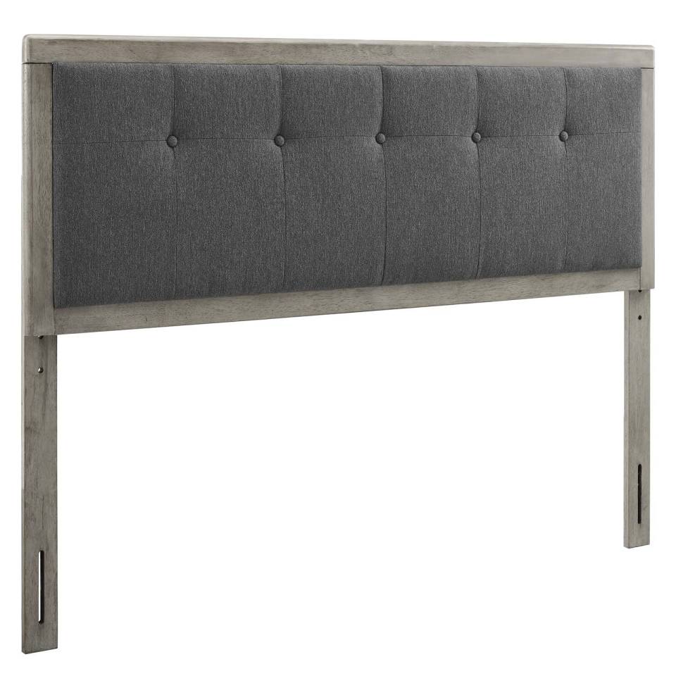 Modway Draper Tufted Queen Fabric and Wood Headboard | Headboards |