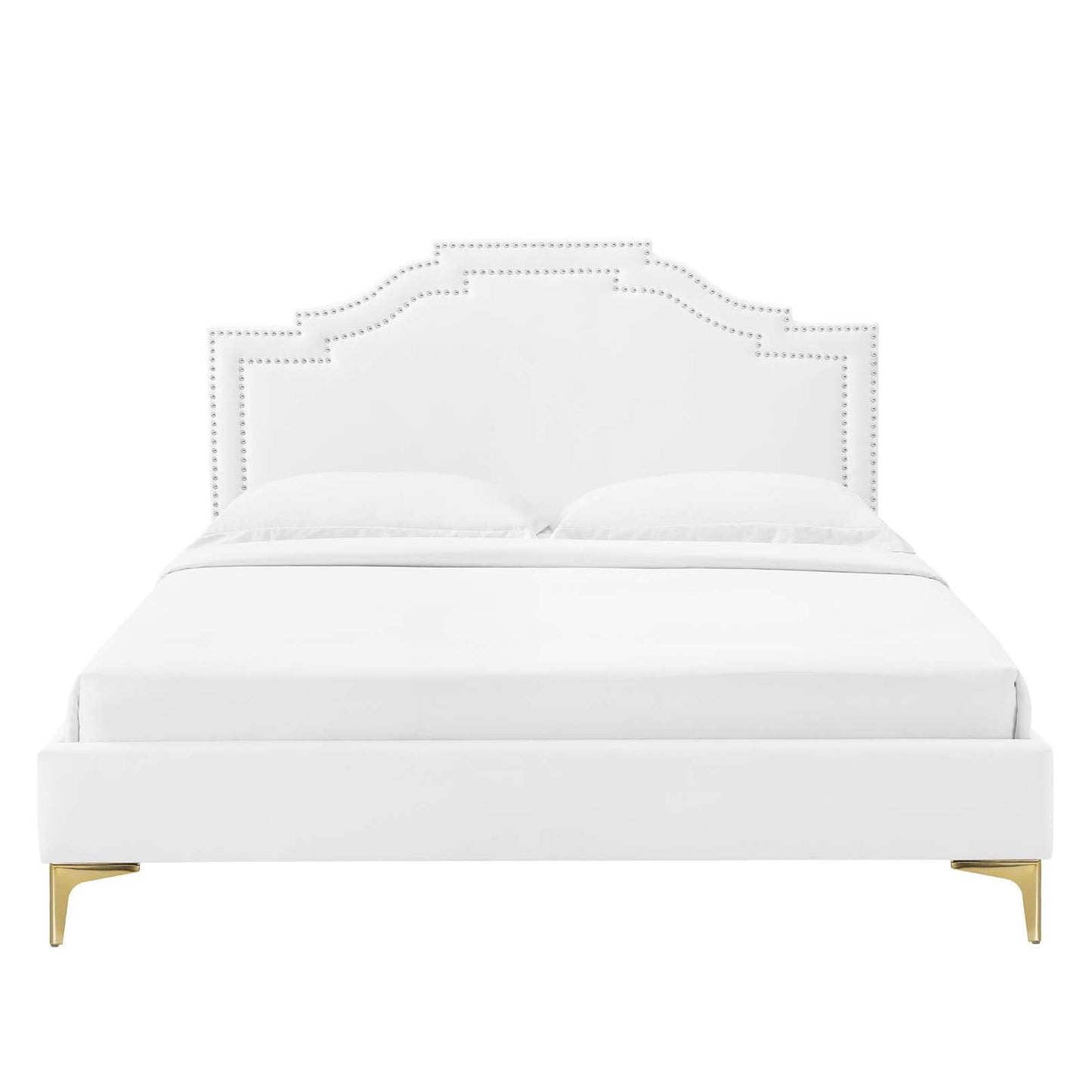 Adelaide Performance Velvet Queen Platform Bed By Modway - MOD-6580 | Beds - 112