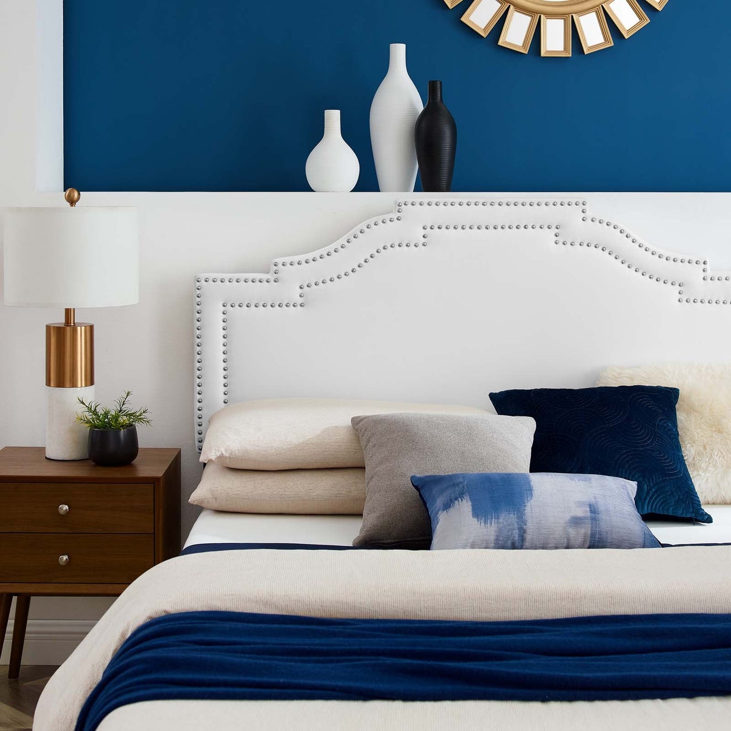 Adelaide Performance Velvet Queen Platform Bed By Modway - MOD-6581 | Beds - 110