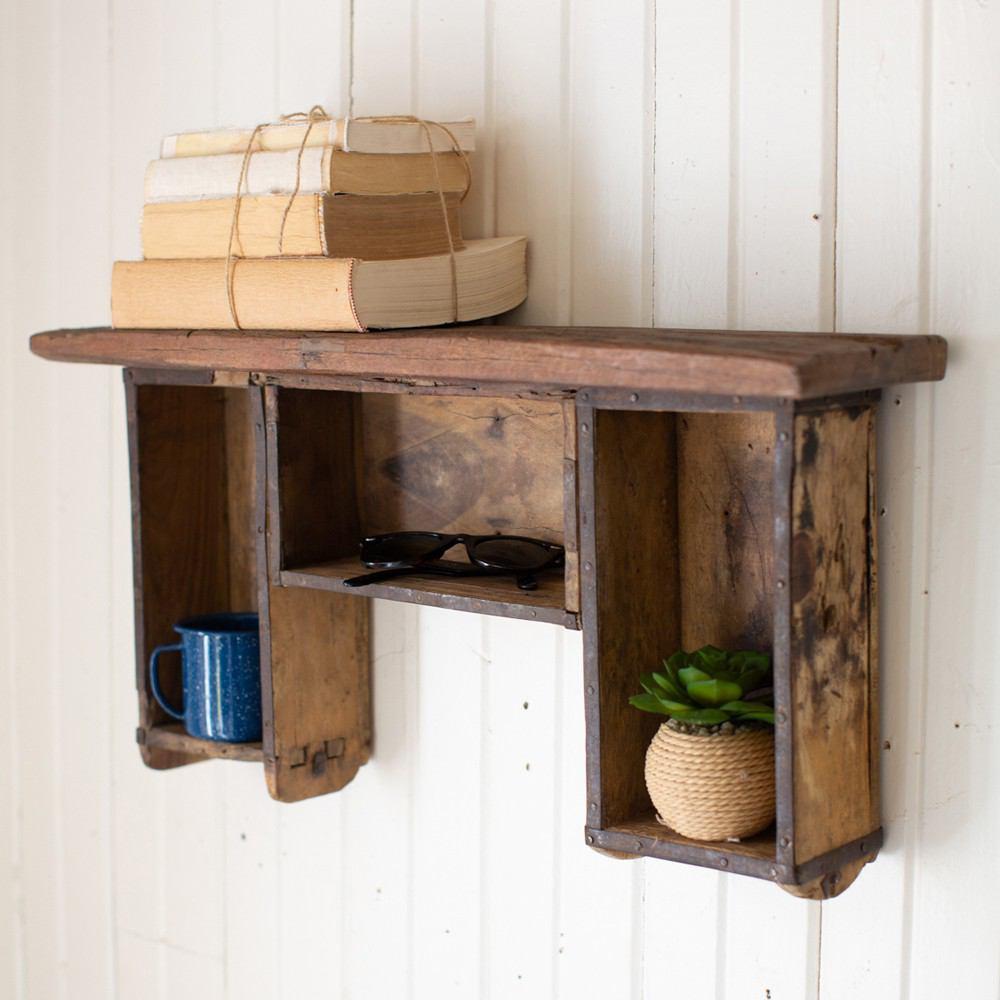 Kalalou Repurposed Brick Mold Shelf