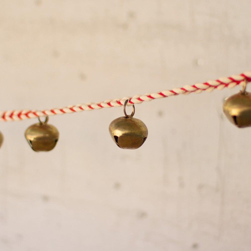 Kalalou Jingle Bell Garland - Set of 4