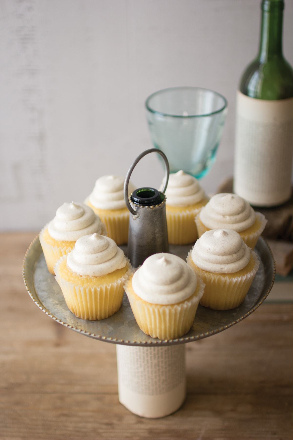 Kalalou Zinc Serving Bottle Topper - Set of 2