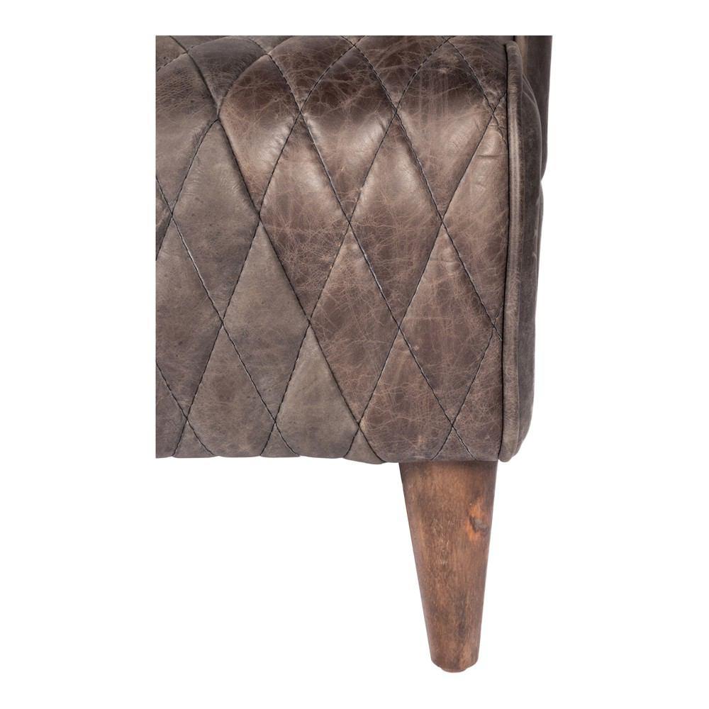 Moe's Home Collection Magdelan Tufted Leather Sofa