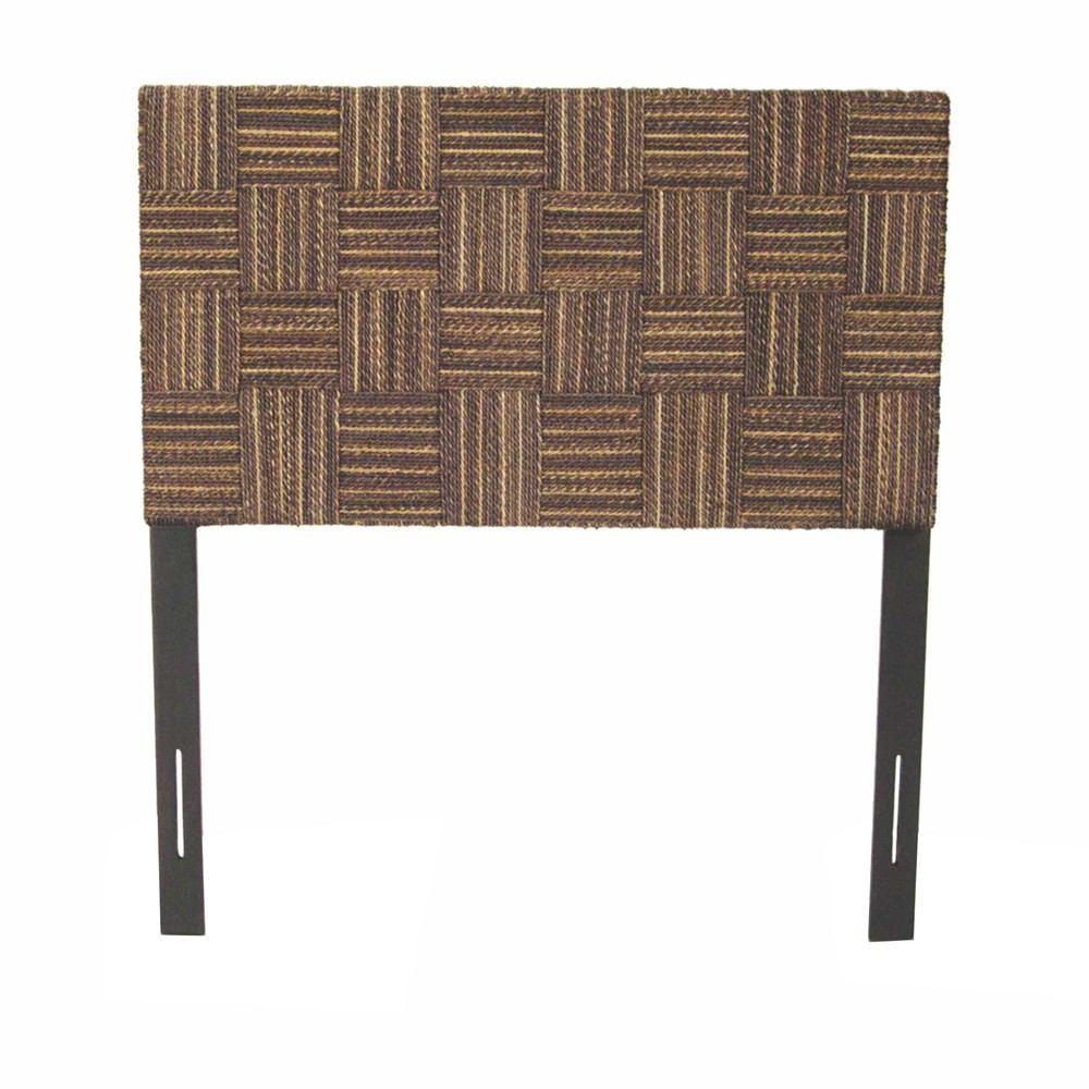 Padma's Plantation Plaid Low Headboard - Twin - Abaca Twist