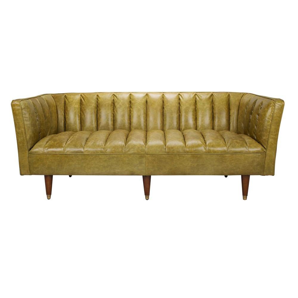 Moe's Home Collection Barin Leather Sofa