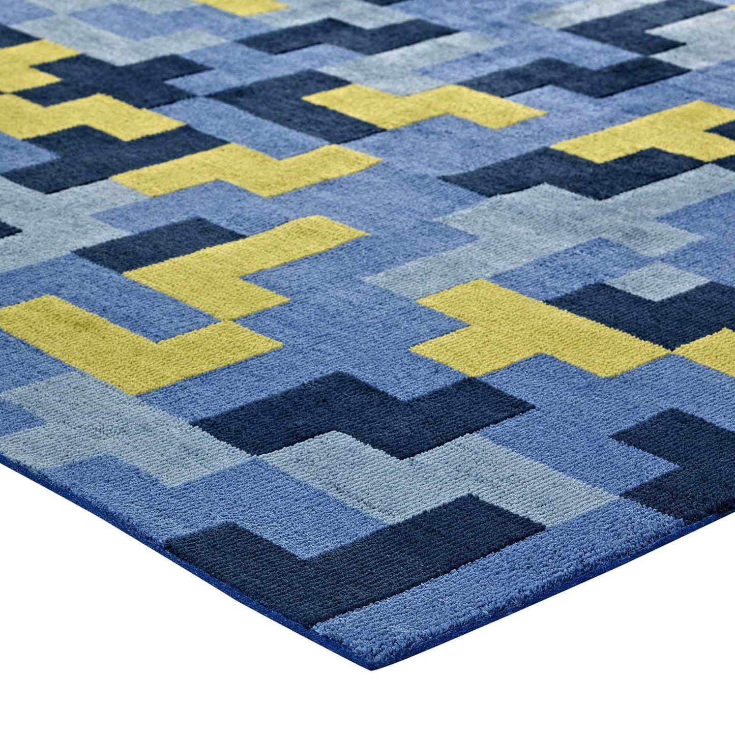 Modway Andela Interlocking Block Mosaic Area Rug
