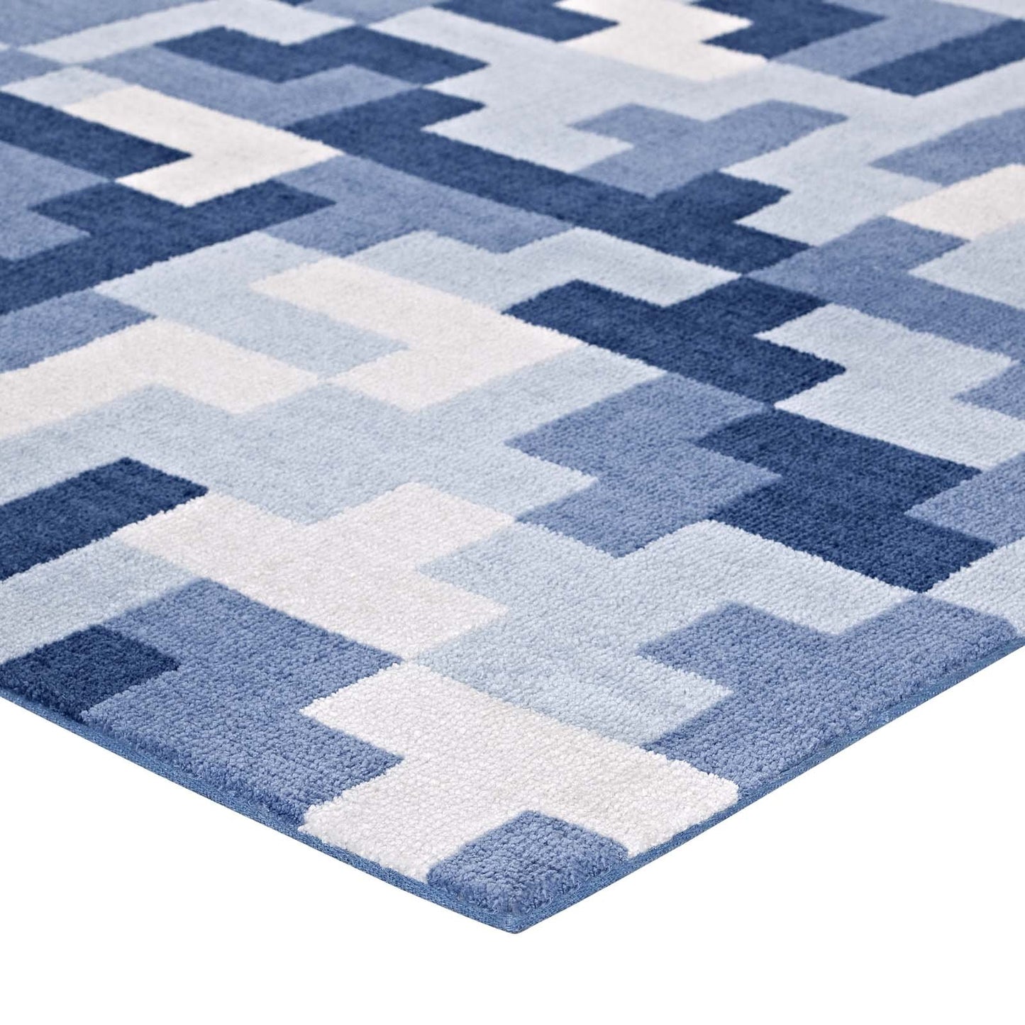 Modway Andela Interlocking Block Mosaic Area Rug