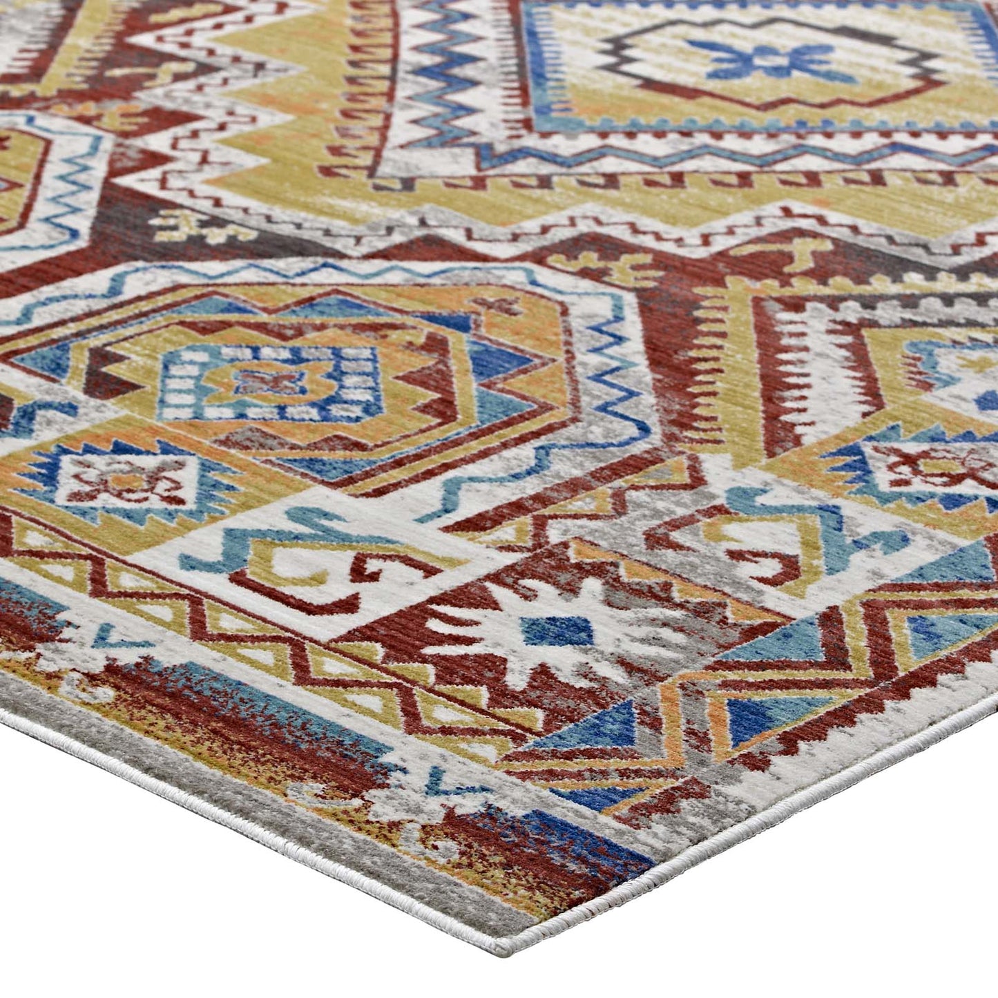 Modway Florita Distressed Southwestern Aztec 5x8 Area Rug | Rugs |