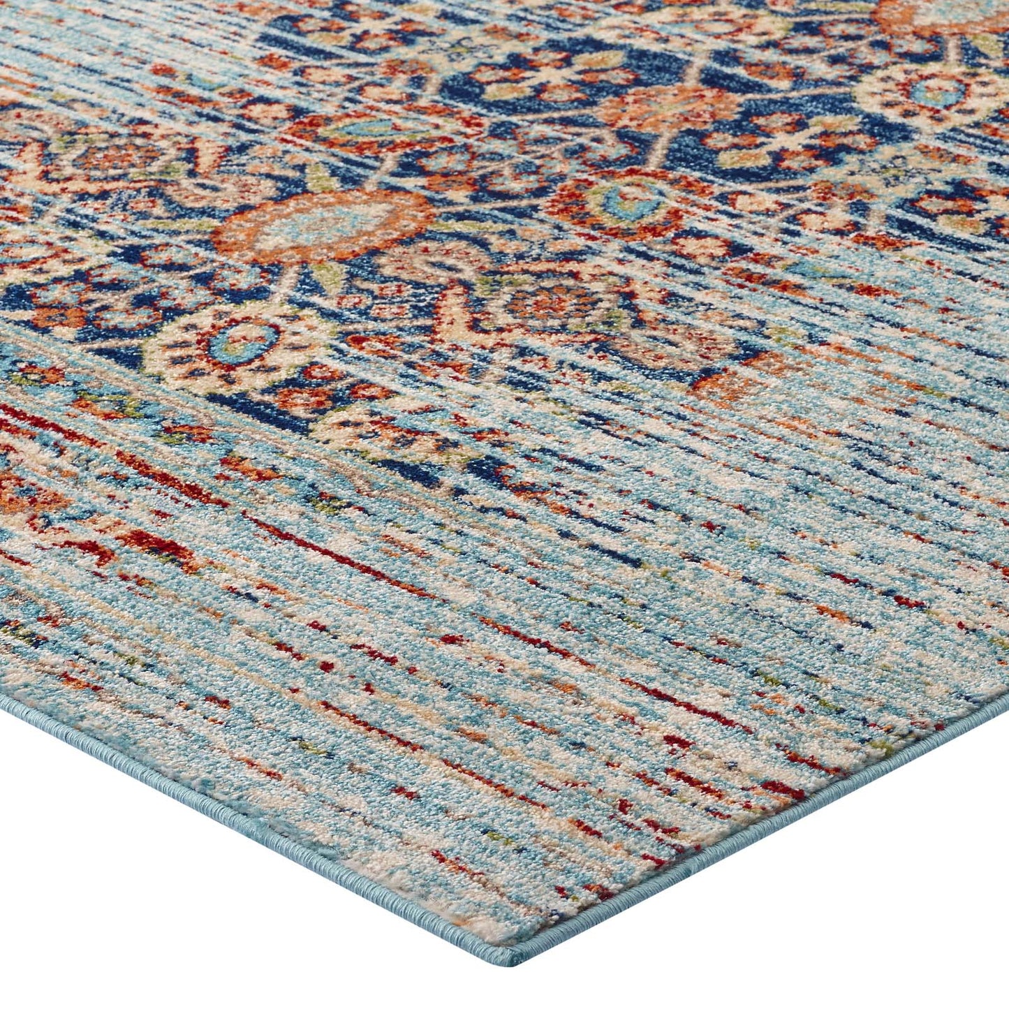 Modway Naria Distressed Persian Medallion 5x8 Area Rug | Rugs | Modishstore-3