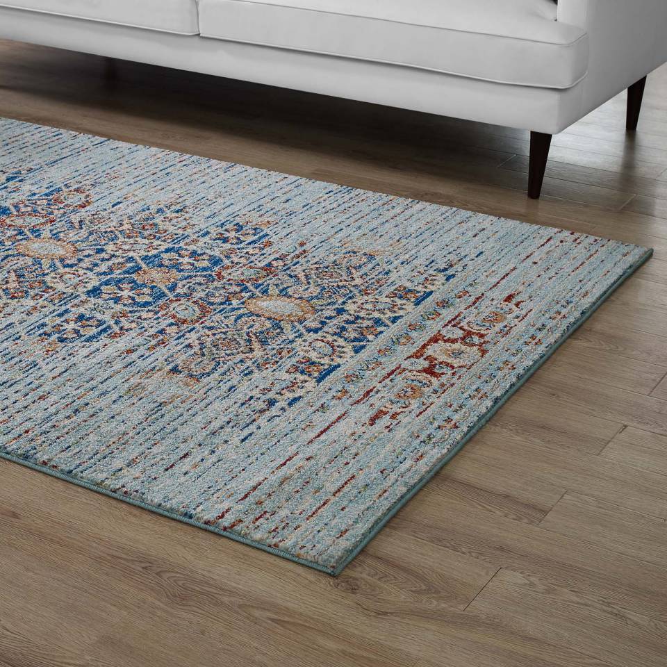 Modway Naria Distressed Persian Medallion 8x10 Area Rug | Rugs | Modishstore-6