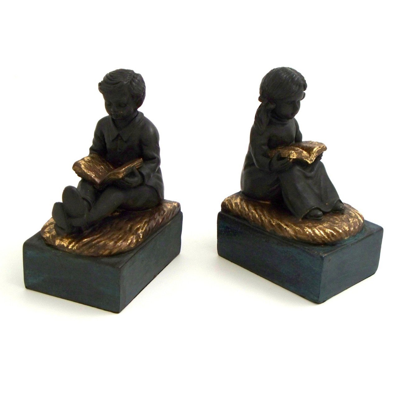 Bey-Berk "Reading Boy & Girl" Bookends