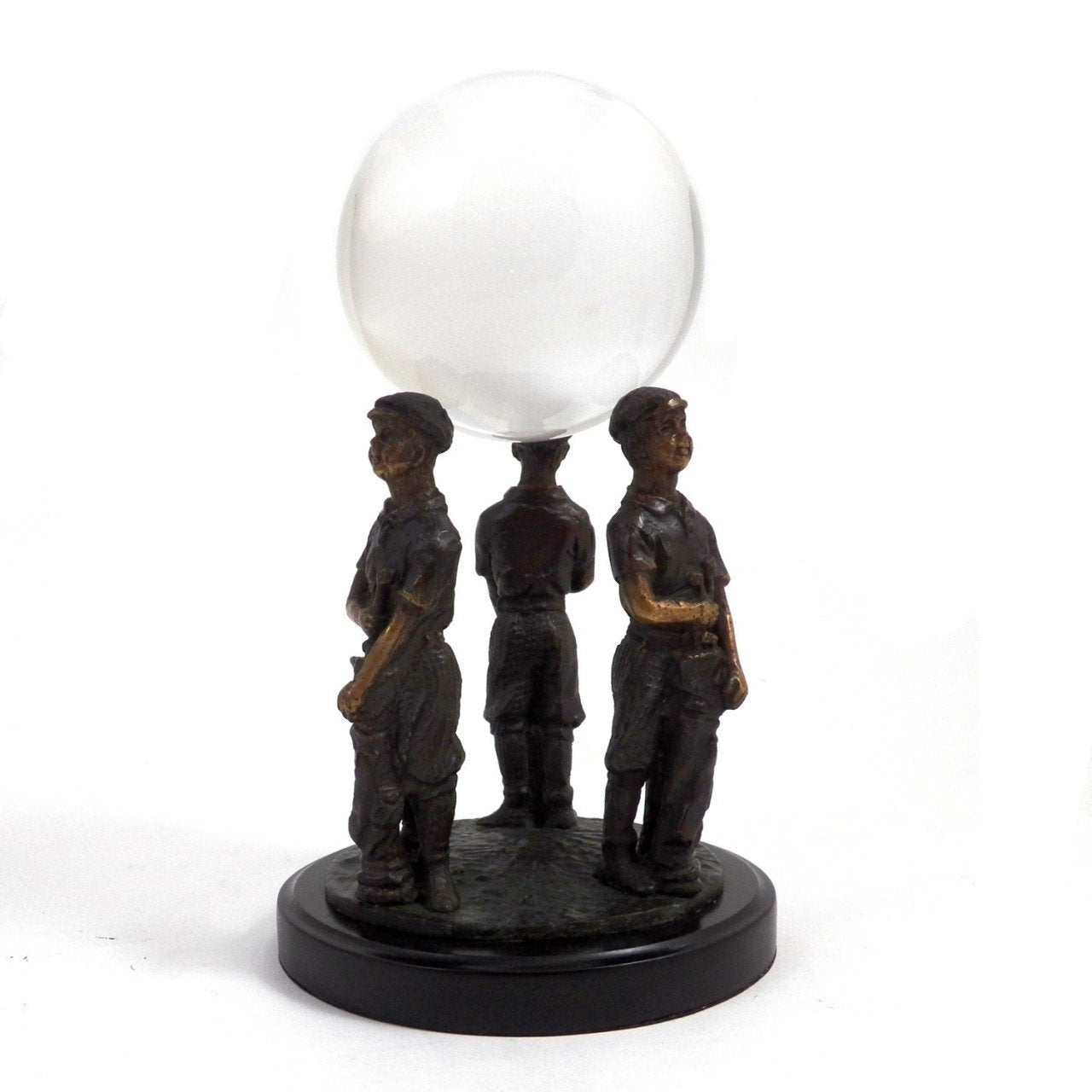 Bey-Berk Bronze Golfer Caddy Ball Holder