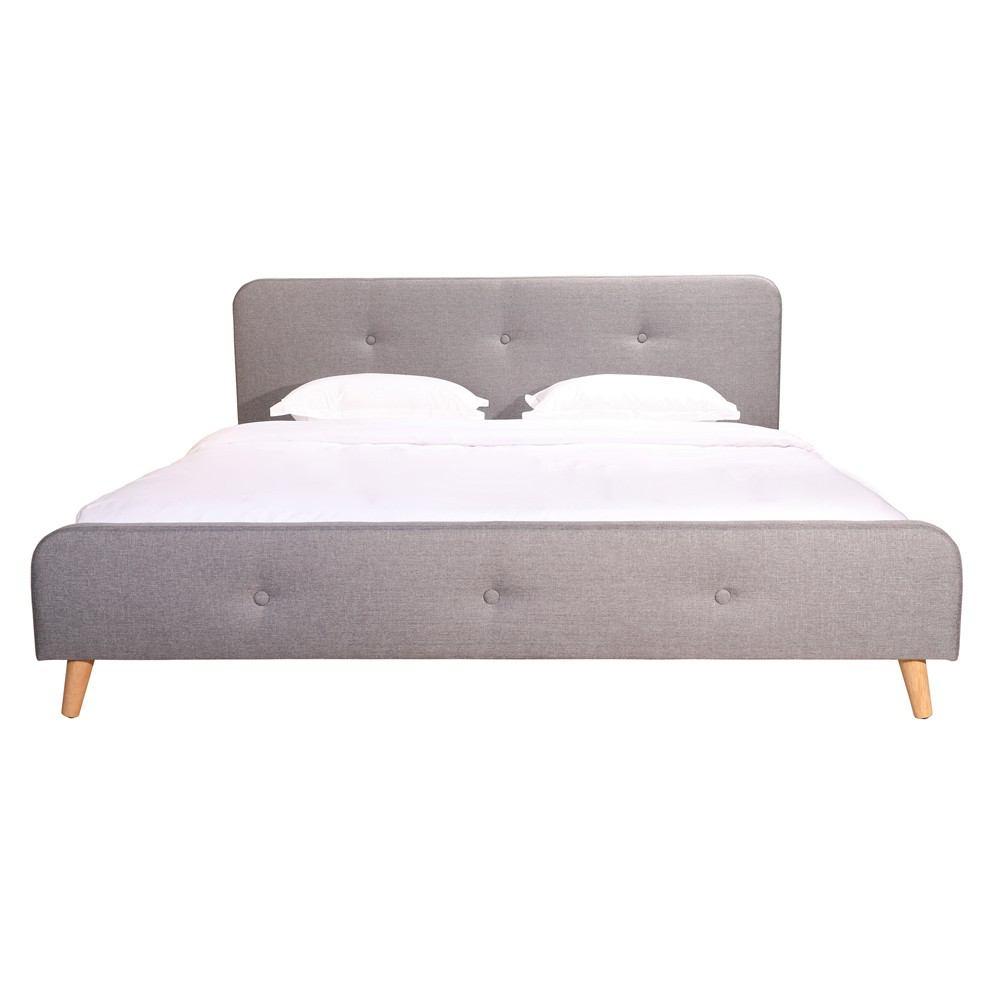 Moe's Home Collection Grace Bed King Grey